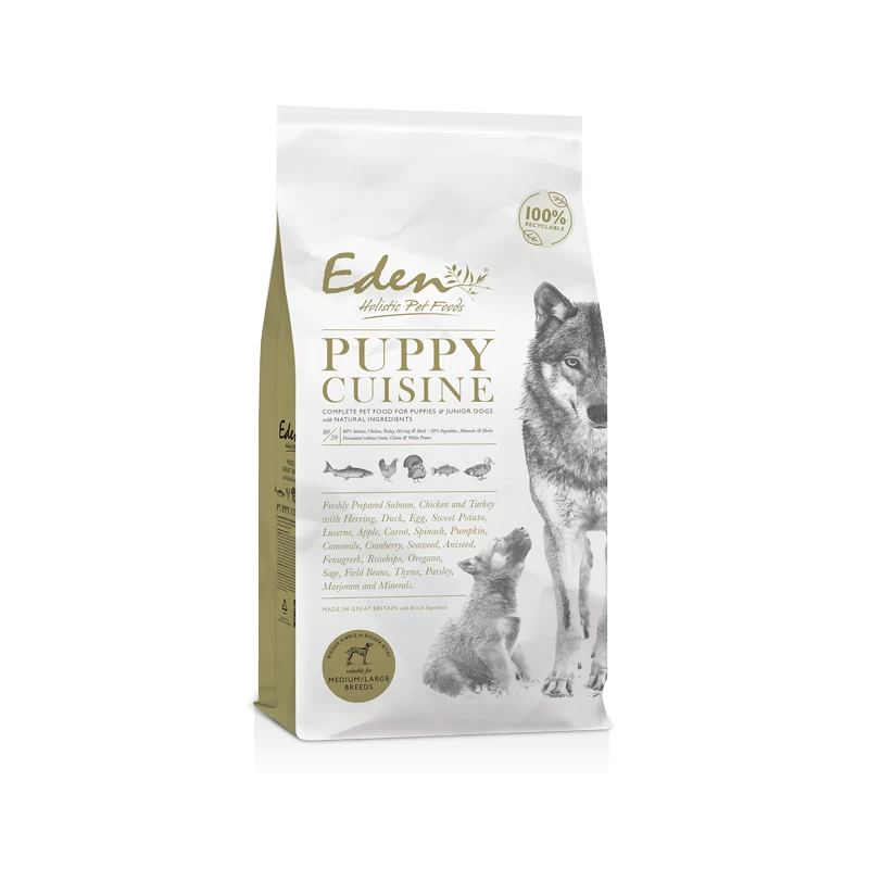 Eden 80/20 “Puppy Cuisine” Croquettes Chiots, Juniors Et Chiennes Gestantes 3 Eden 80/20 “Puppy Cuisine” Croquettes Chiots, Juniors Et Chiennes Gestantes