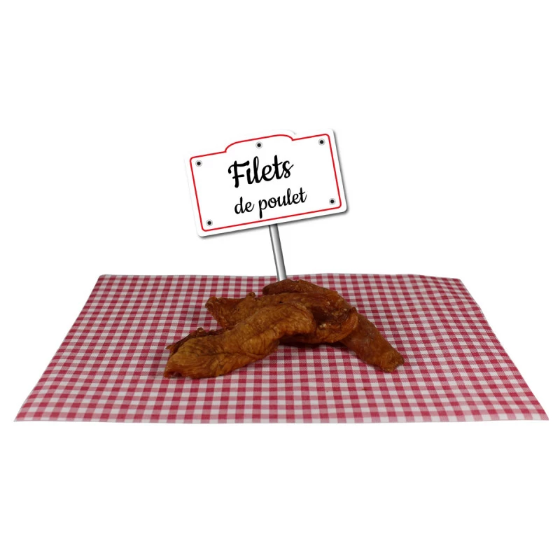 Filets De Poulet Séchés 100 % Naturels (250 G) 3 Filets De Poulet Séchés 100 % Naturels (250 G)