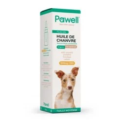 Promo -15% Huile De Chanvre (CBD) 100 % Naturelle à Spectre Complet Pour Chiens Moyens - 10 Ou 50 Ml