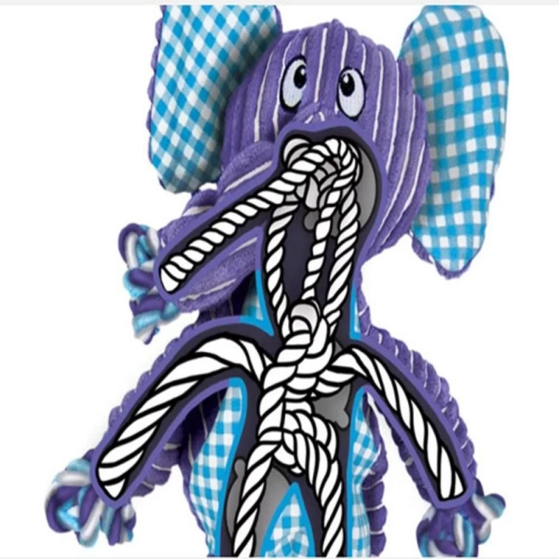 Grande Peluche “Floppy” Elephant (Kong Floppy Knots) 4 Grande Peluche “Floppy” Elephant (Kong Floppy Knots) – Image 2