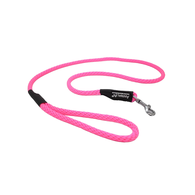 Laisse Corde Animalin® Rose 1,2 M – 3 Diam. – Mousqueton Noir Ou Inox 3 Laisse Corde Animalin® Rose 1,2 M – 3 Diam. – Mousqueton Noir Ou Inox
