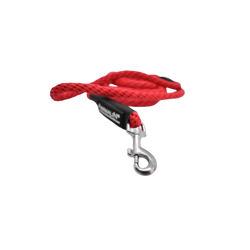 Laisse Corde Animalin® Rouge 1,2 M – 3 Diam. – Mousqueton Noir Ou Inox 4 Laisse Corde Animalin® Rouge 1,2 M – 3 Diam. – Mousqueton Noir Ou Inox – Image 2