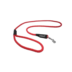 Laisse Corde Animalin® Rouge 1,2 M – 3 Diam. – Mousqueton Noir Ou Inox