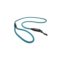Laisse Corde Animalin® Turquoise 1,2 M – 3 Diam. – Mousqueton Noir Ou Inox