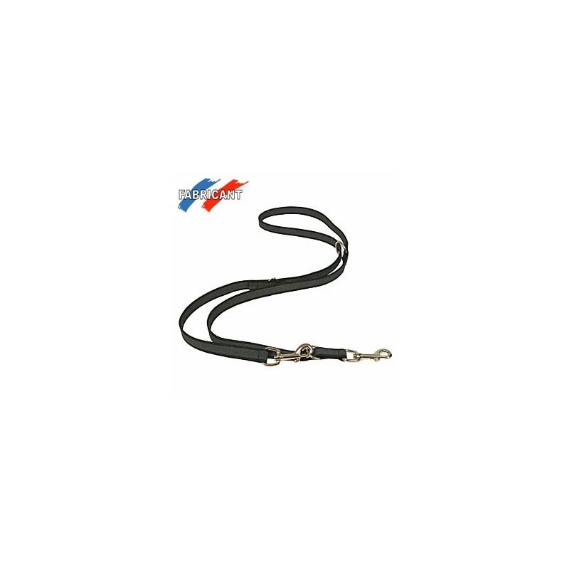 Laisse Gomme Noire 3 Positions (3 Largeurs) 3 Laisse Gomme Noire 3 Positions (3 Largeurs)