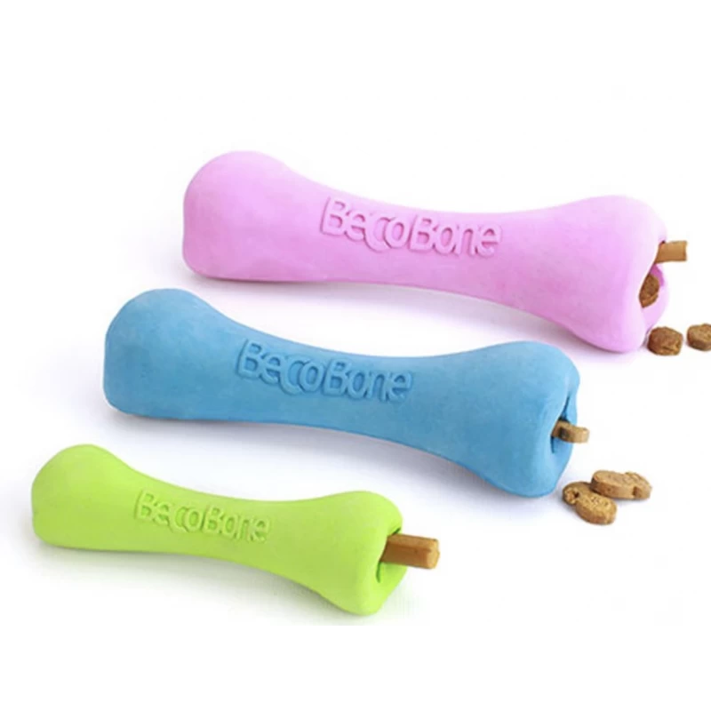 Os Beco En Caoutchouc Naturel (BecoBone) 2 Tailles 4 Os Beco En Caoutchouc Naturel (BecoBone) 2 Tailles – Image 2
