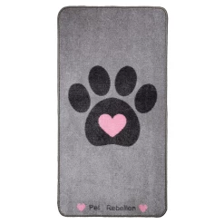 Tapis De Protection Motif Cœur (Big Paws Pink Heart)